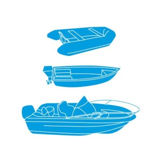 Adjustable Grey Boat Covers (518-579cm) Adjustable Grey Boat Covers (518-579cm)