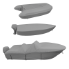 Adjustable Grey Boat Covers (518-579cm) Adjustable Grey Boat Covers (518-579cm)
