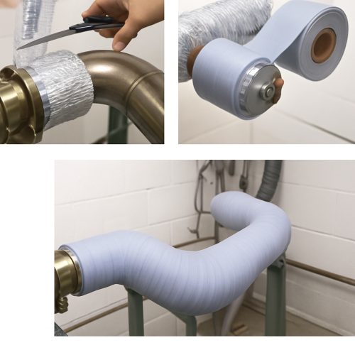 High-Temperature Elastic Insulation Tape 50mm x 5m High-Temperature Elastic Insulation Tape 50mm x 5m