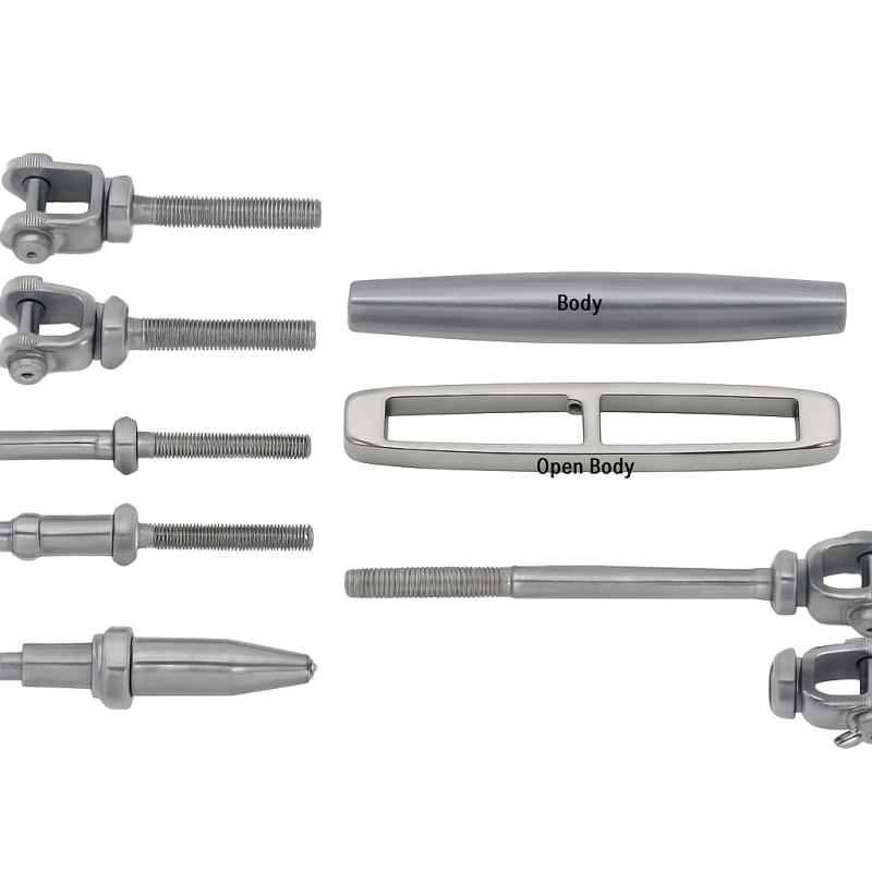 Modulaire spanner - roestvrij staal Open Body M12
