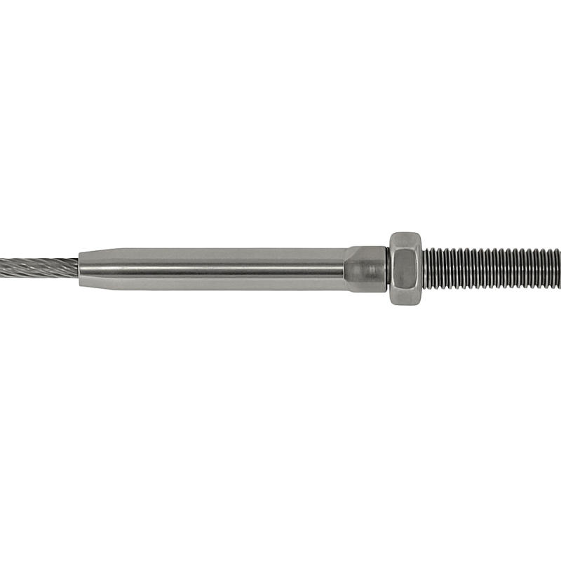 Modulær spændingstrekant - Rustfri T-terminal R M12 kabel 6mm Modulær spændingstrekant - Rustfri T-terminal R M12 kabel 6mm