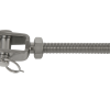 Modulær spændingstager - Rustfrit T-terminal R M14 kabel 7mm Modulær spændingstager - Rustfrit T-terminal R M14 kabel 7mm