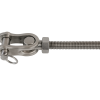 Modulær spændingstager - Rustfrit T-terminal R M14 kabel 7mm Modulær spændingstager - Rustfrit T-terminal R M14 kabel 7mm