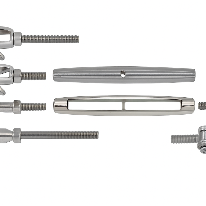 Modulární Napínák z Nerezové Oceli - M12 Kabel 6mm Modulární Napínák z Nerezové Oceli - M12 Kabel 6mm