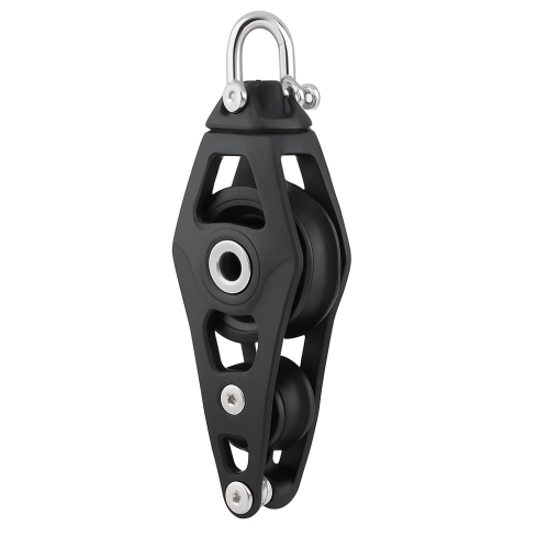 Altal Pulley Fiddle Block Becket 70mm 12mm kötelekhez