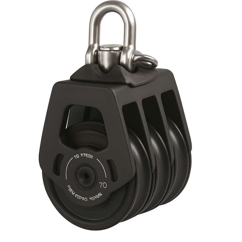 Pulley Antal Triple Block 70mm til 12mm Tov
