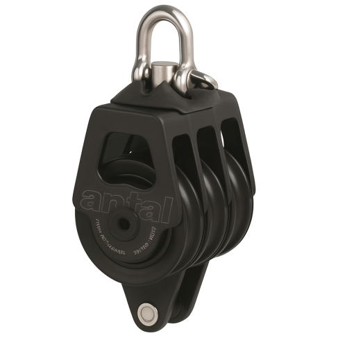 Pulley Antal Triple Block Becket-tel 70mm 12mm kötélekhez