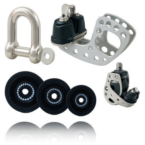 Triple Pulley Antal Becket-tel + Cam 70mm (12mm kötél)