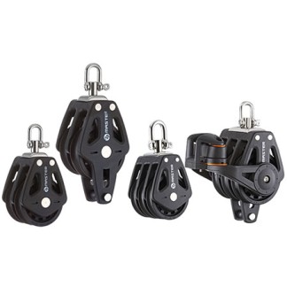 Triple Master Pulley with Becket & Cam Cleat 50mm