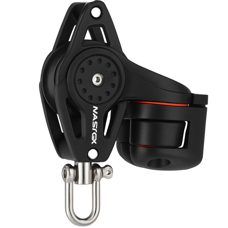 Master Windrider Single Pulley with Becket & Cleat 57mm