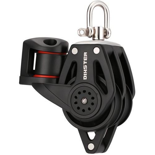 Master Windrider Triple Pulley with Becket & Cam Cleat 75mm