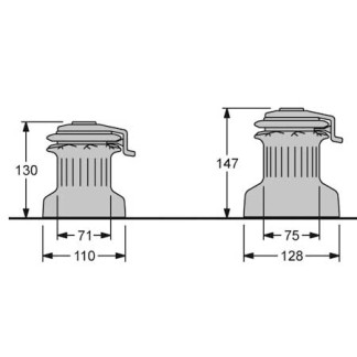 Antal XT30 Self-Tailing Winches - 1 Speed 128mm