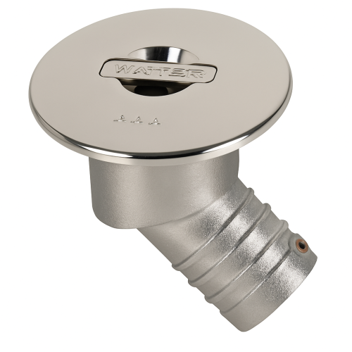 45° Angled Fuel Deck Filler for 38mm Hose 45° Angled Fuel Deck Filler for 38mm Hose
