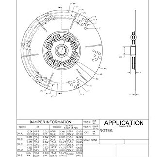 Sachs 7 lengéscsillapító lemezek (vörös rugók) 336mm R&D Marine