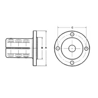 Hochwertige Starre Kupplungen für 45mm Propellerwellen Hochwertige Starre Kupplungen für 45mm Propellerwellen