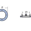 Anode for Kamewa JET FF 375S/CLASS V2000 160 x 17 mm