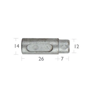Ânodo de refrigeração para motor Ford (10x26 mm) Ânodo de refrigeração para motor Ford (10x26 mm)