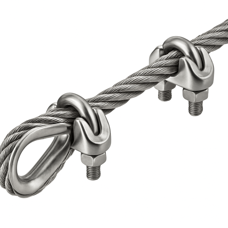 8mm Stainless Steel Cable Clamp 8mm Stainless Steel Cable Clamp