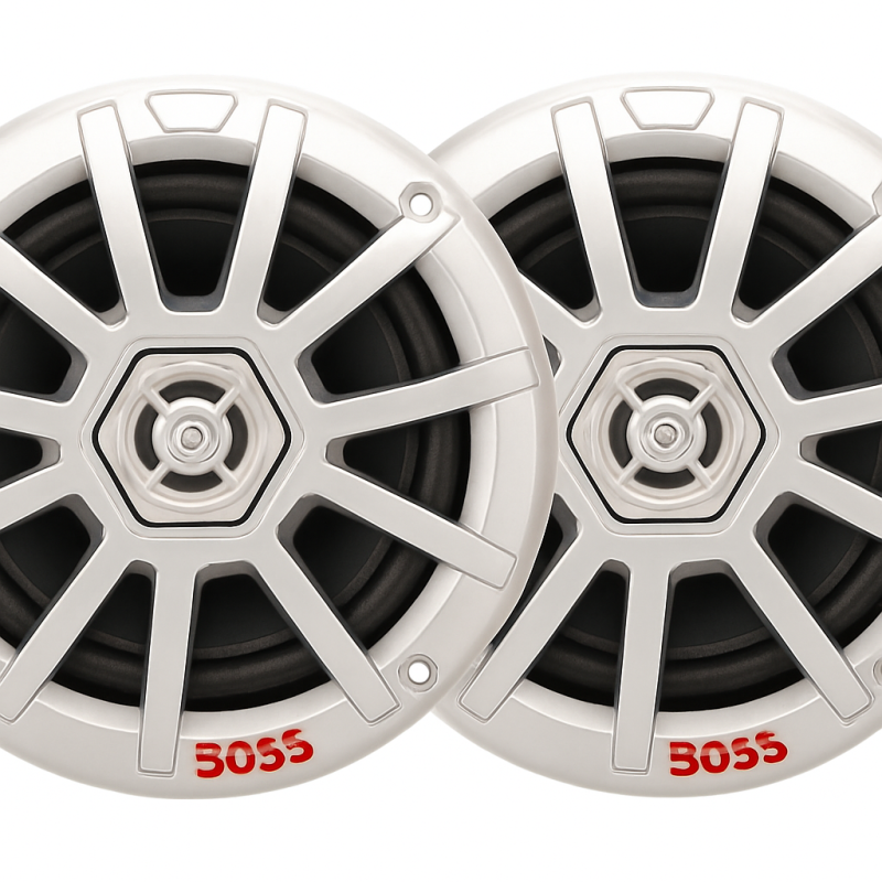BOSS MRGB65 Marine Speakers with LED Lighting
