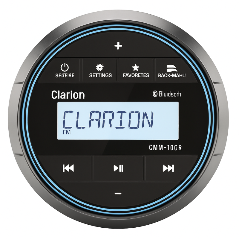 Clarion CMM-10GR Marine Stereo with Bluetooth