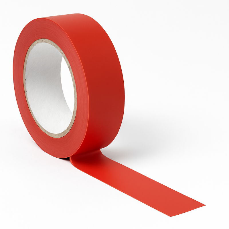 25m Red Waterline Tape - 30mm Height