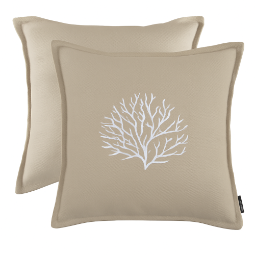 Set of 2 Waterproof Aruba Design Cushions 45x45