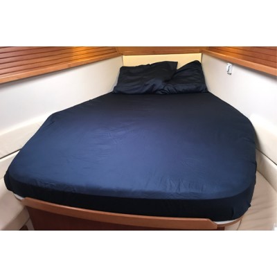 Elastic Cotton Mattress Cover - Blue - Type B