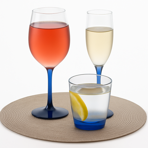 Unbreakable Ecozen Champagne Glass Set - Blue Unbreakable Ecozen Champagne Glass Set - Blue