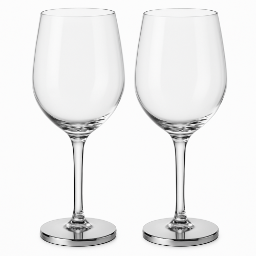 Set of Magnetic Wine Glasses with Coasters Set of Magnetic Wine Glasses with Coasters