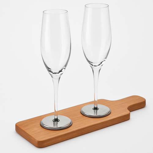Magnetic Champagne Glass Set Magnetic Champagne Glass Set