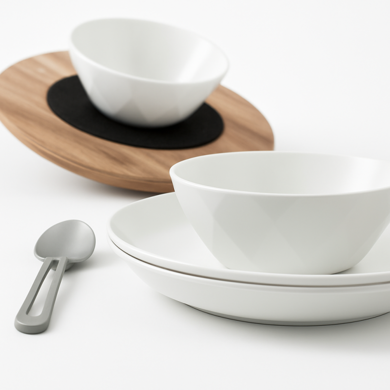 Set med 2 magnetiska plastskålar av Silwy Set med 2 magnetiska plastskålar av Silwy