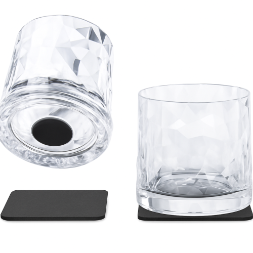 Set of 2 Silwy Magnetic Whisky Glasses