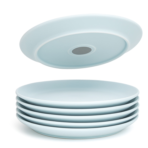 Set of 2 Magnetic Porcelain Plates Ø230 x H22 mm Set of 2 Magnetic Porcelain Plates Ø230 x H22 mm