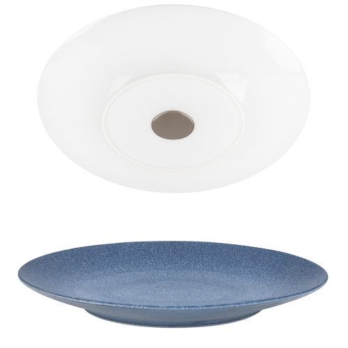 Set of 2 Magnetic Porcelain Dessert Plates - Ocean Collection