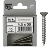 Pack of 10 A4 Stainless Steel Screws 4.5 x 30