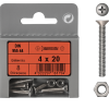 Phillips Flat Head Machine Screws DIN 965 + Nuts 8x20 mm - Pack of 4 Phillips Flat Head Machine Screws DIN 965 + Nuts 8x20 mm - Pack of 4
