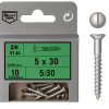 Pack of 10 Stainless Steel Screws 5 x 30 DIN 97