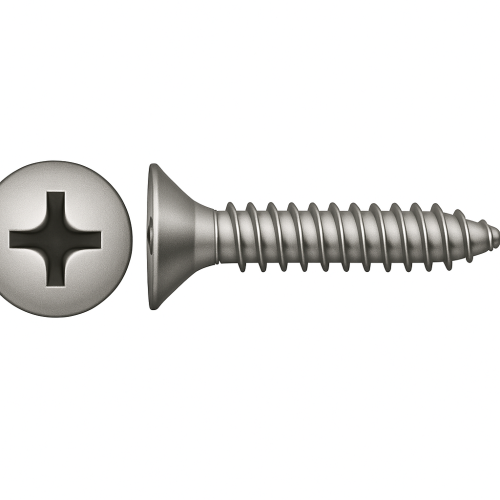 Flad Hoved Phillips Tapping Skruer DIN 7982 mm 4,2x13 Pakke med 20 stk.