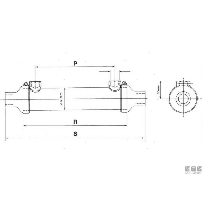 Bowman DC90-YAA Oil Heat Exchanger Bowman DC90-YAA Oil Heat Exchanger
